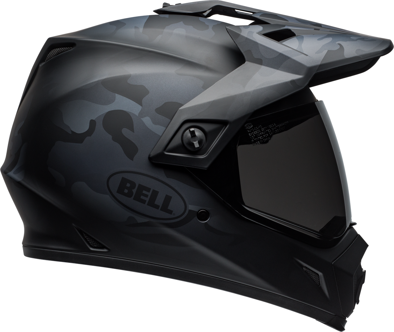 Bell MX-9 Adventure MIPS Helm In Mattschwarz, Größe S - Mit Klappbarem Visier & Waschbarem Innenfutter