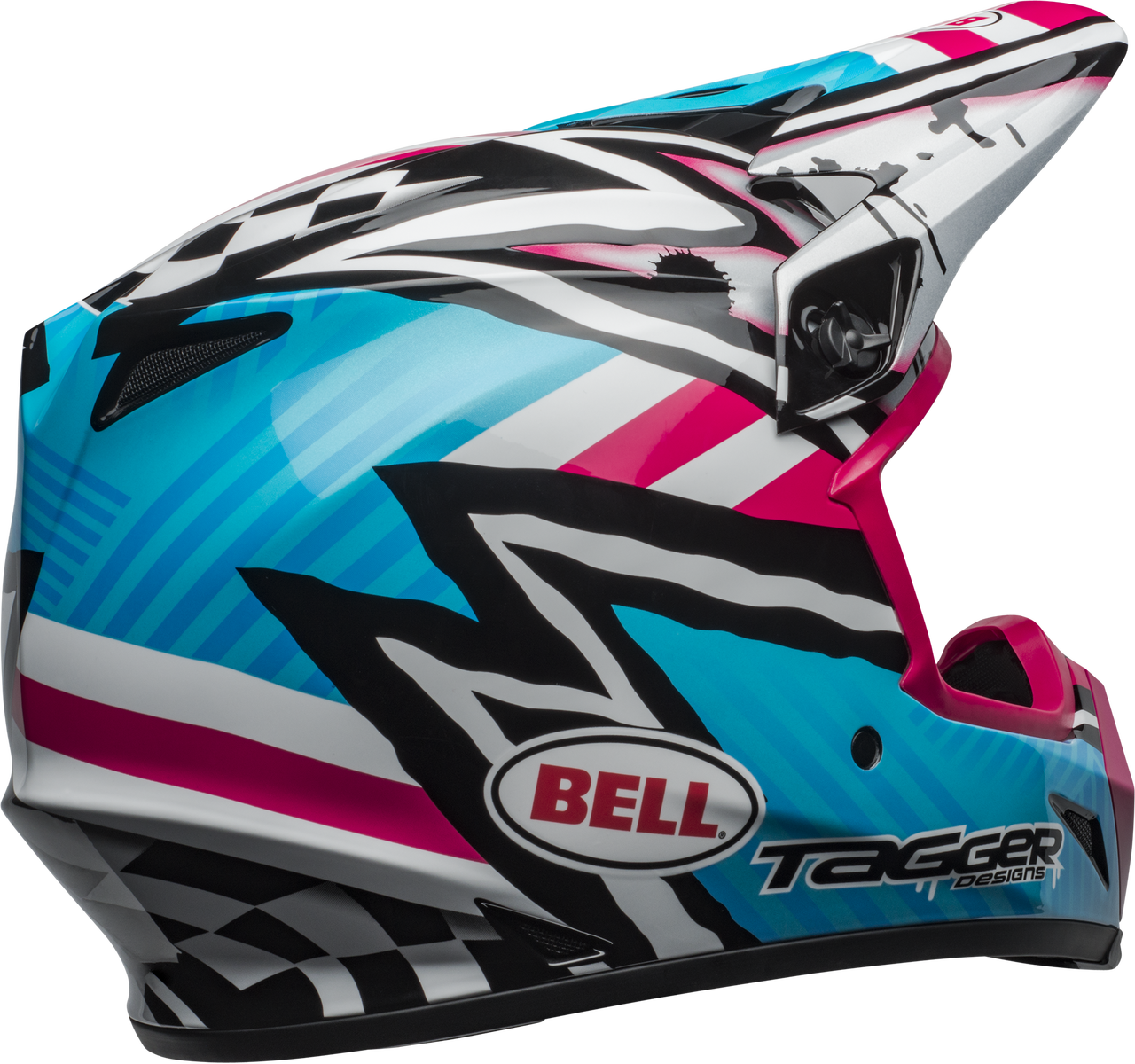 BELL MX-9 MIPS TAGGER ASYMMETRIC GLOSS BLUE/PINK