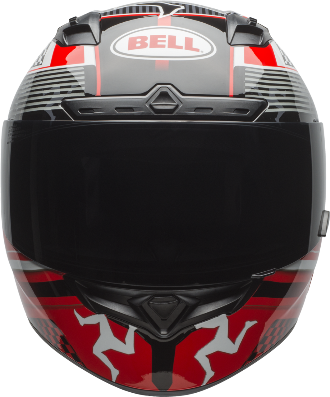 BELL QUALIFIER DLX MIPS ISLE OF MAN 18 GLOSS BLACK/RED