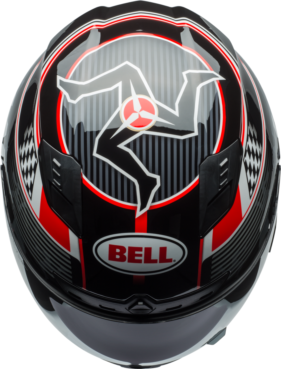 BELL QUALIFIER DLX MIPS ISLE OF MAN 18 GLOSS BLACK/RED