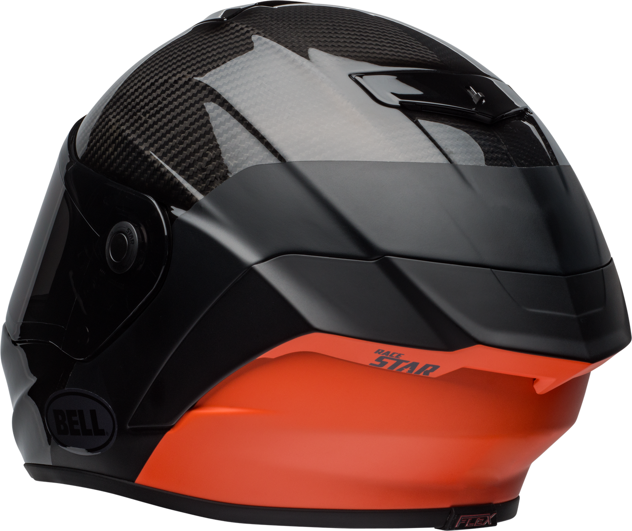 BELL RACE STAR FLEX LUX MATTE/GLOSS BLACK/ORANGE - MotoDirect.com