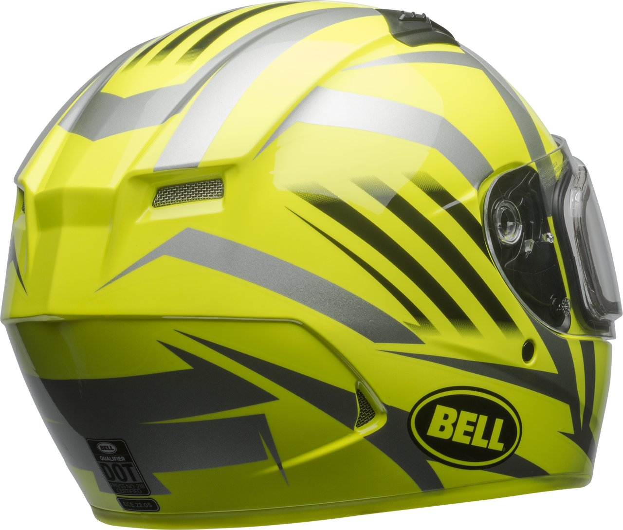 BELL QUALIFIER SNOW W/ELECTRIC SHIELD BLAZE GLOSS YELLOW/TITANIUM