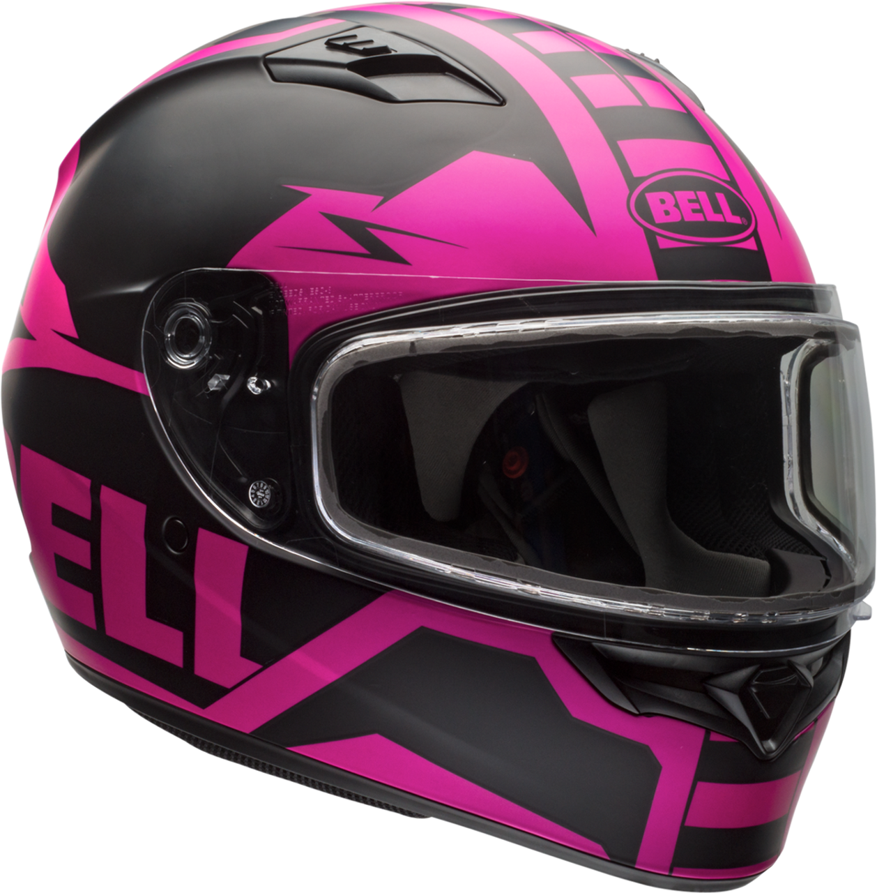 BELL QUALIFIER SNOW MATTE PINK/BLACK