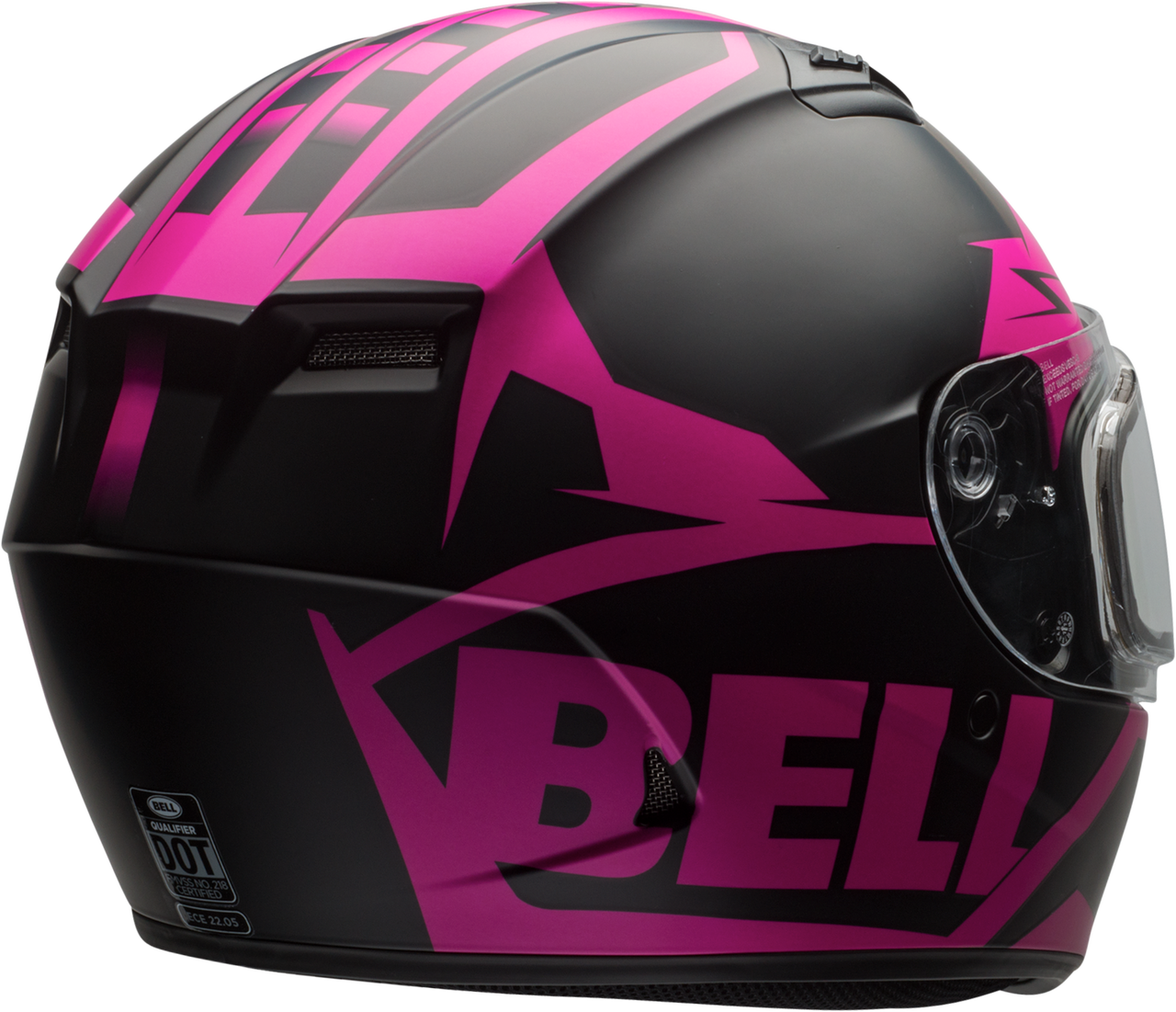 BELL QUALIFIER SNOW MATTE PINK/BLACK