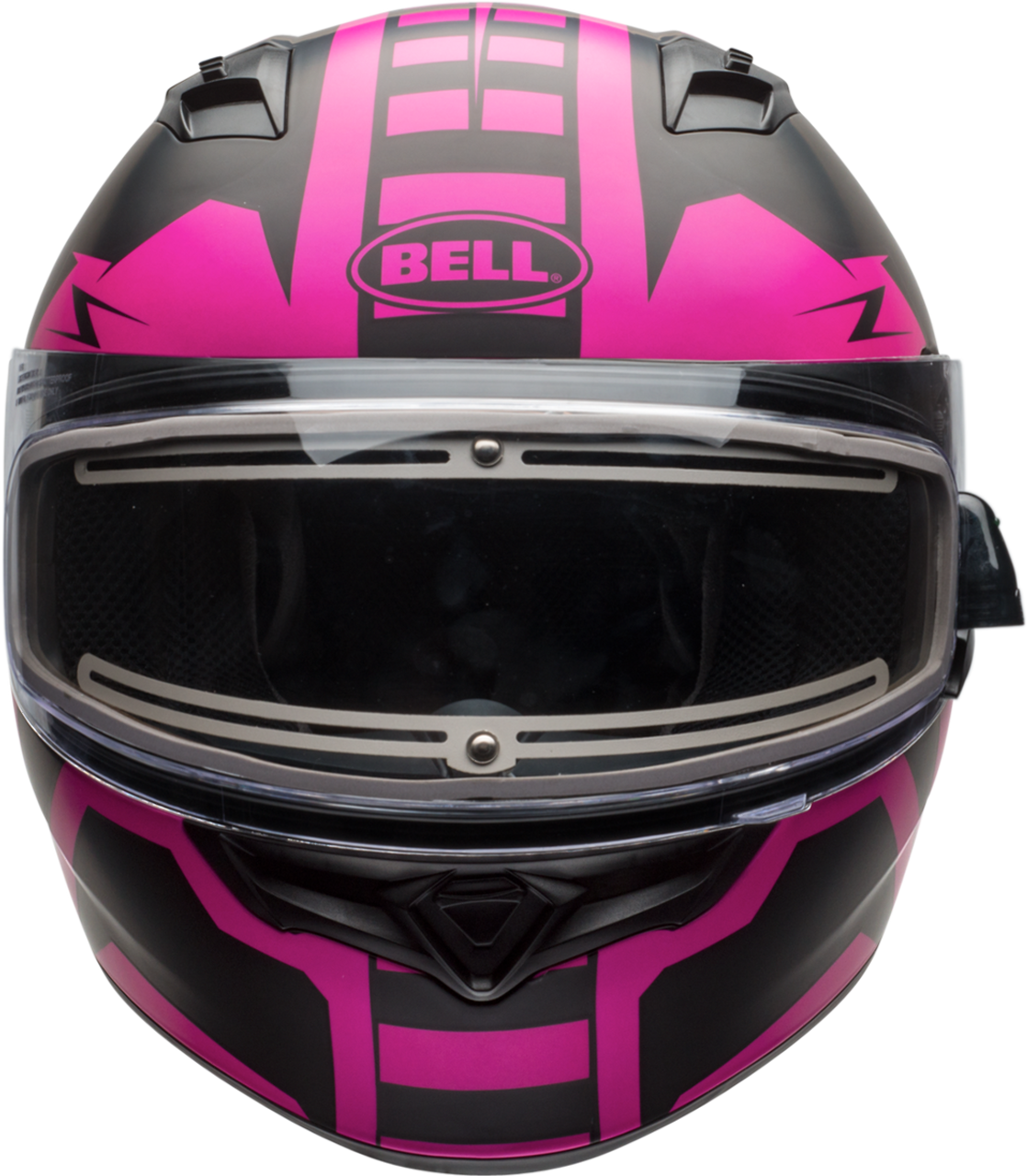 BELL QUALIFIER SNOW W/ELECTRIC SHIELD MATTE PINK/BLACK