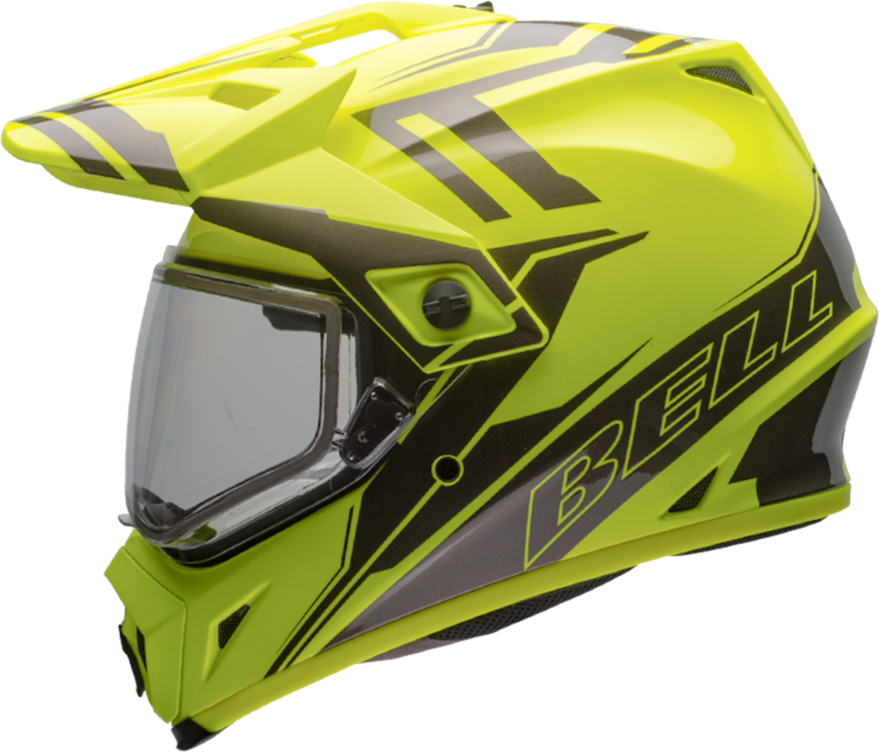 BELL MX-9 Adventure 蛍光イエロー BELL MX-9 ADVENTURE SNOW GLOSS YELLOW/TITANIUM - MotoDirect.com