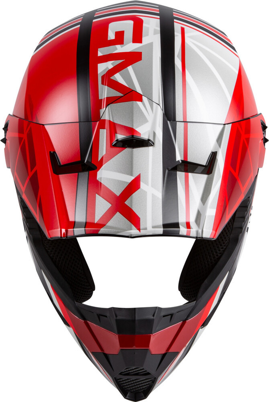 GMAX MX-46Y Mega Off-Road Youth Helmet Black/Red/White