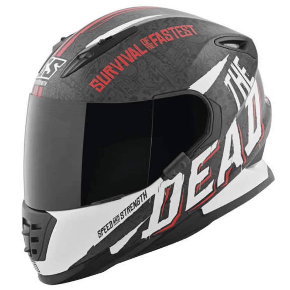 SPEED AND STRENGTH QUICK AND THE DEAD SS1310 MATTE RED/WHITE/BLACK
