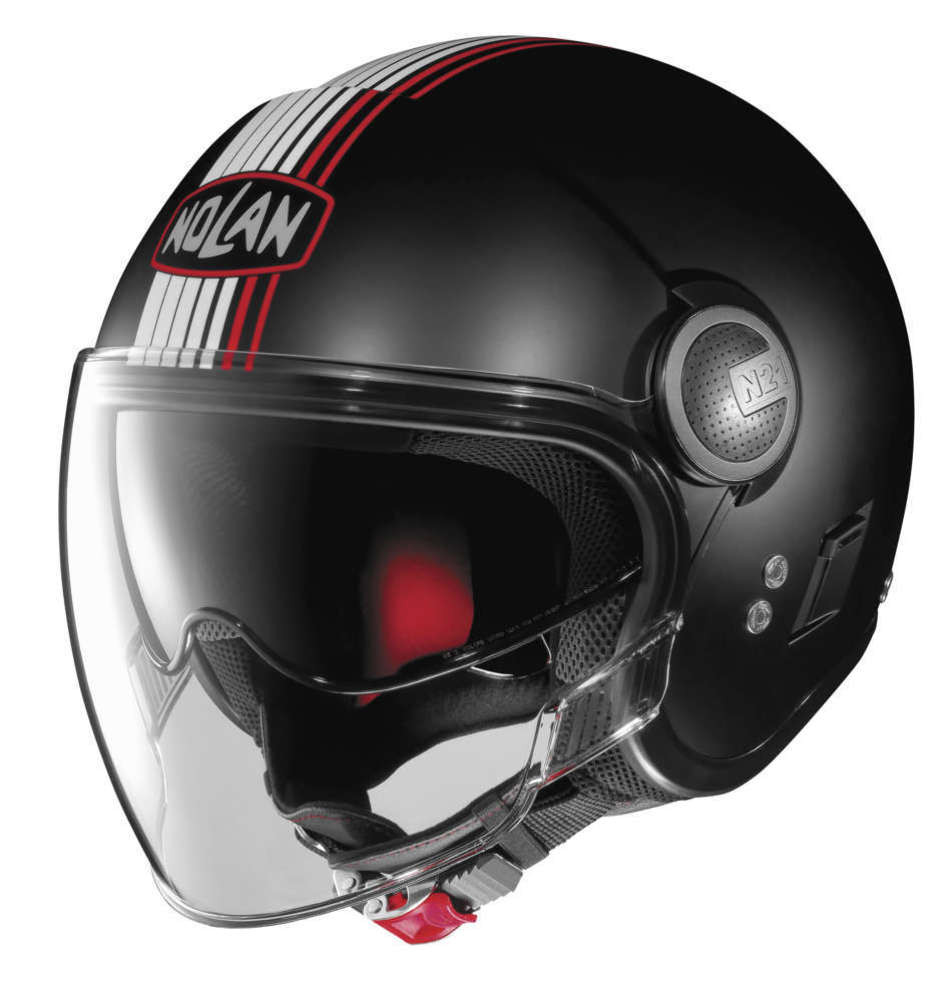ヘルメット/シールド Nolan N21 Visor Joie De Vivre Jet Helmet NOLAN N21 VISOR JOIE DE VIVRE HELMET FLAT BLACK - MotoDirect.com