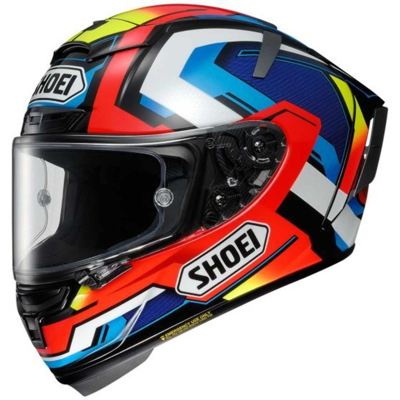 Shoei X-Fourteen Brink Helmet Red/White/Blue - MotoDirect.com