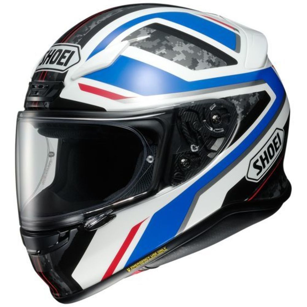 Shoei RF-1200 Parameter Helmet Black/Blue - MotoDirect.com