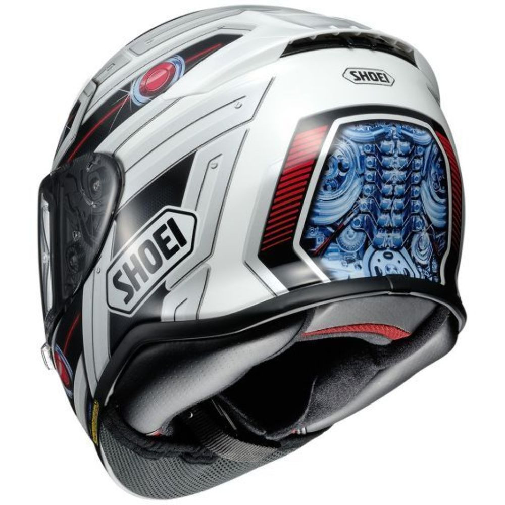 Shoei RF-1200 Trooper Helmet White/Red/Blue - MotoDirect.com