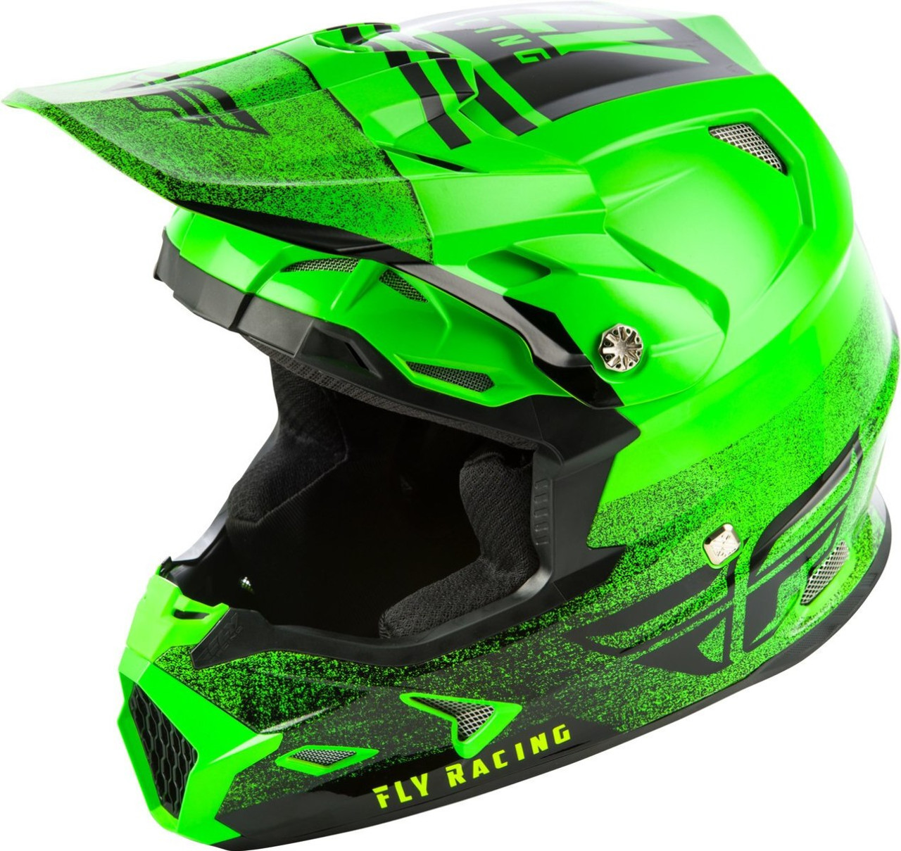 lime green dirt bike helmet