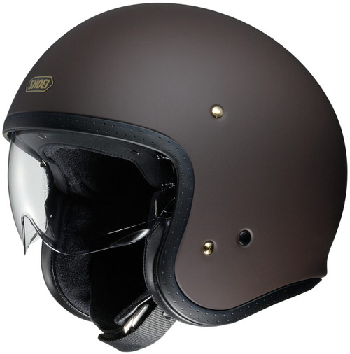 Shoei J-O Helmet Matte Brown - MotoDirect.com