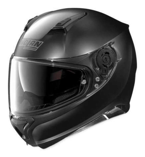 NOLAN N87 SOLID HELMET FLAT BLACK - MotoDirect.com