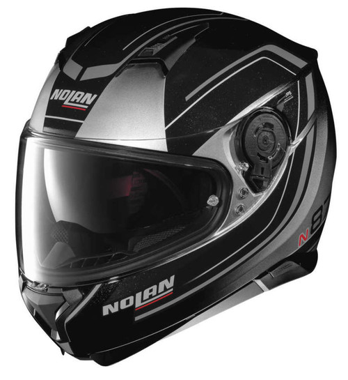 NOLAN N87 SAVOIR FAIRE HELMET FADE SILVER - MotoDirect.com