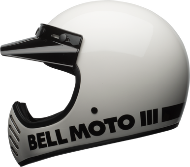 BELL MOTO-3 GLOSS WHITE CLASSIC - MotoDirect.com