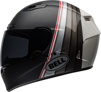 BELL QUALIFIER DLX MIPS ILLUSION MATTE/GLOSS BLACK/SILVER/WHITE