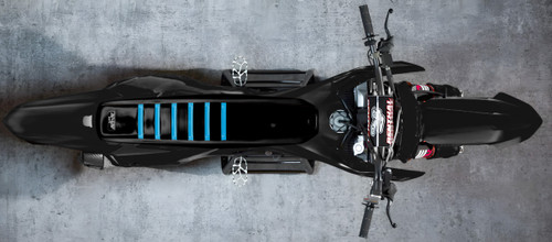 BLACK TOP/BLACK SIDES/CYAN RIBS (HONDA)
