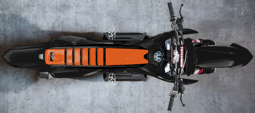 ORANGE TOP/BLACK SIDES/BLACK RIBS