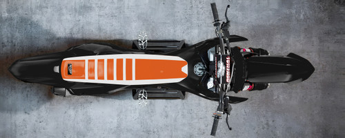 ORANGE TOP/WHITE SIDES/WHITE RIBS (KTM)