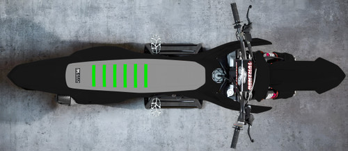 GREY TOP/GREY SIDES/GREEN RIBS (KAWASAKI)