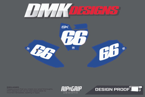 KTM 50 SX NUMBER BOARDS