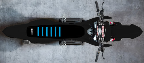 BLACK TOP/BLACK SIDES/CYAN RIBS (KAWASAKI)