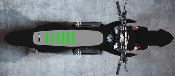 GREY TOP/GREY SIDES/GREEN RIBS (KAWASAKI)