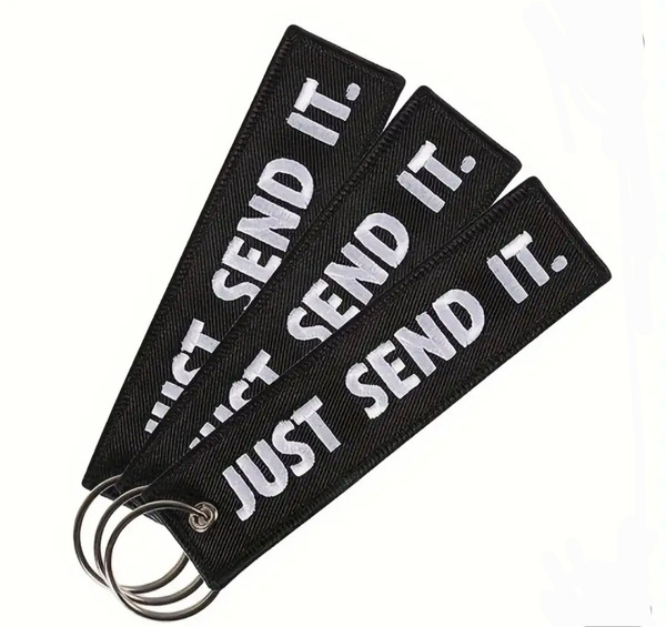 SEND IT EMBROIDERED KEYRING