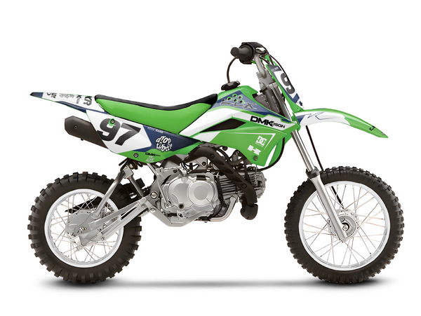 KLX110 (GREEN/WHITE)