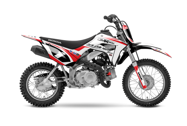 CRF110 KIT (WHITE/RED)