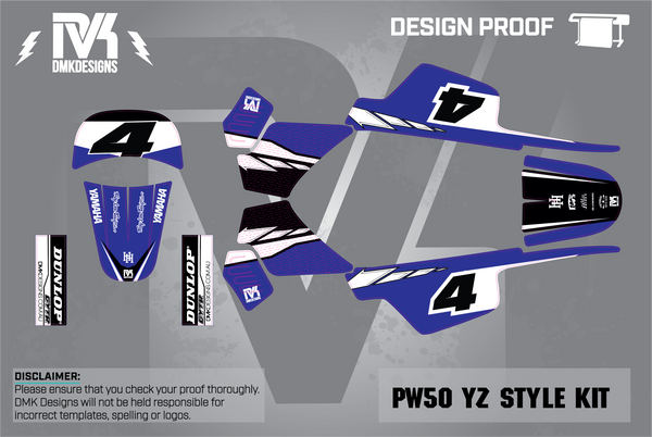 PW50 GRAPHIC KIT (BLUE)