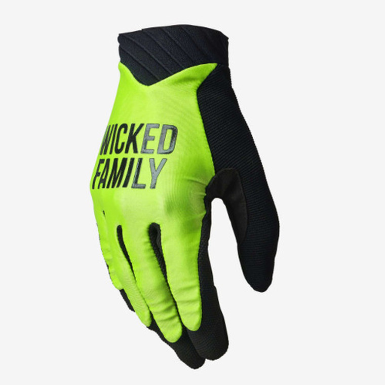 WICKED PUSH GLOVE. LIME GREEN