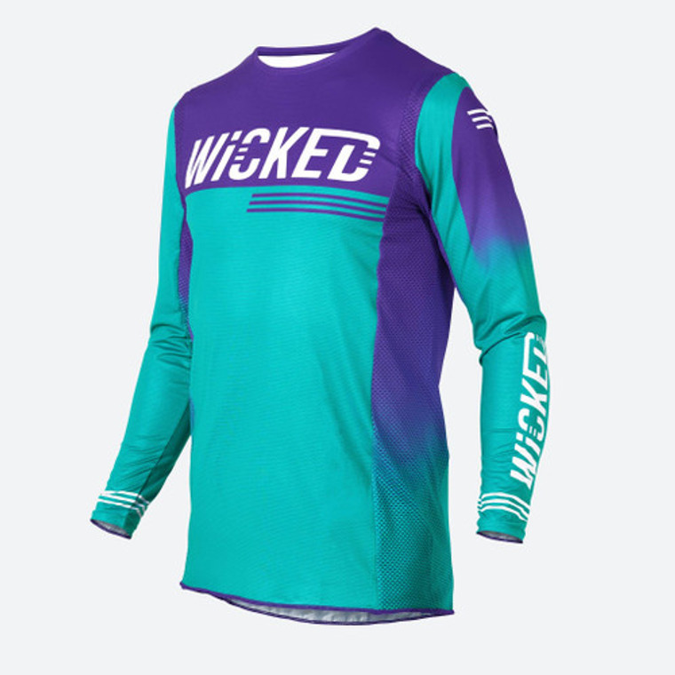 IGNITE YOUTH JERSEY. TEAL/PURPLE