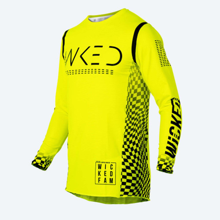 HOLESHOT YOUTH JERSEY. NEON YELLOW