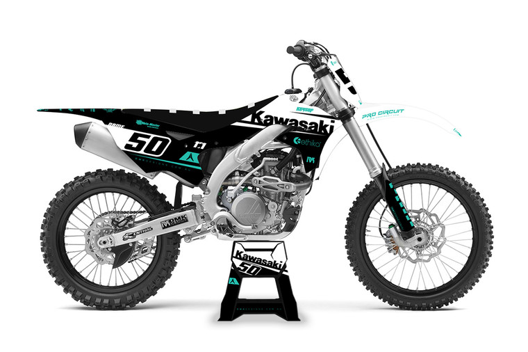 5050 WHITE BLACK TEAL Series Kawasaki