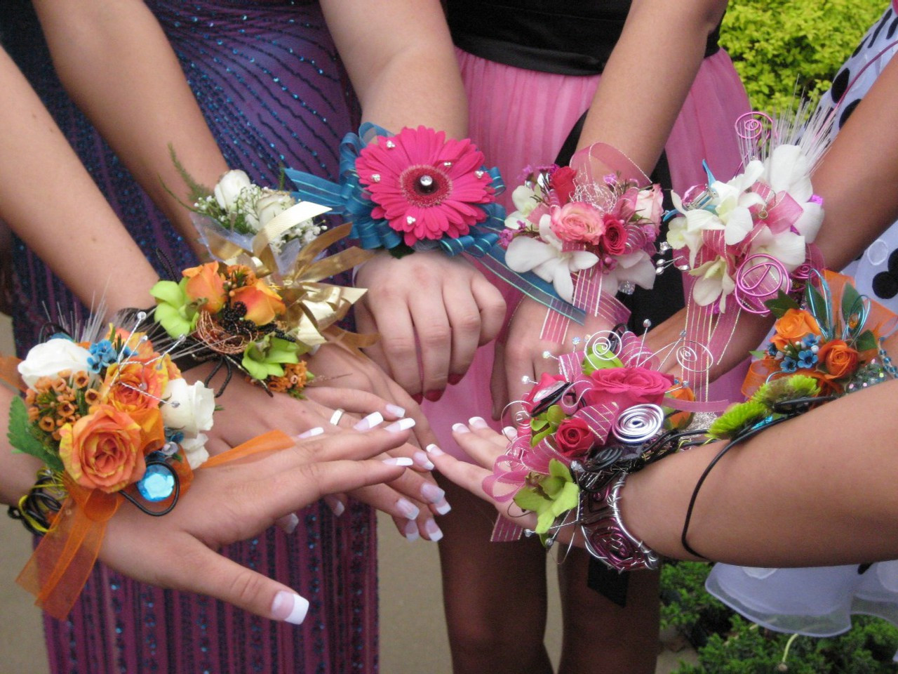 Designer Floral Fantasy Wrist Corsages - Rine's Florist