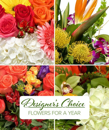 Send Flowers For A Year!