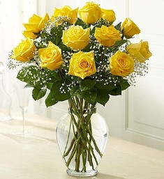12 Yellow Roses
