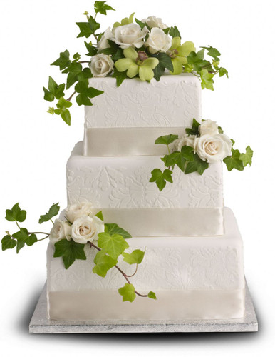 Roses and Ivy Cake Decoration