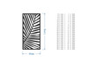 Wood Palm Leaf Lattice: Mandala Wall Art & Decor