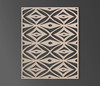Rug Pattern Wooden Cutout: Stylish Wall Art & Decor