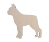 Wooden Dog Wall Art Silhouette Cutout - Boston Terrier