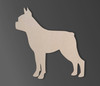Wooden Dog Wall Art Silhouette Cutout - Boston Terrier