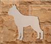 Wooden Dog Wall Art Silhouette Cutout - Boston Terrier