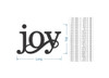 "Joy" Wall Art - Cutout, Home Decor