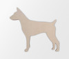 Wooden Dog Wall Art Silhouette Cutout - Rat Terrier - Pet Lover Gift