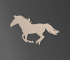 Wooden Shape Mustang Horse - Wooden Cutout, Wall Art