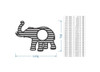 Personalized Elephant Nursery Initials Sign | Baby Shower | Wall Art